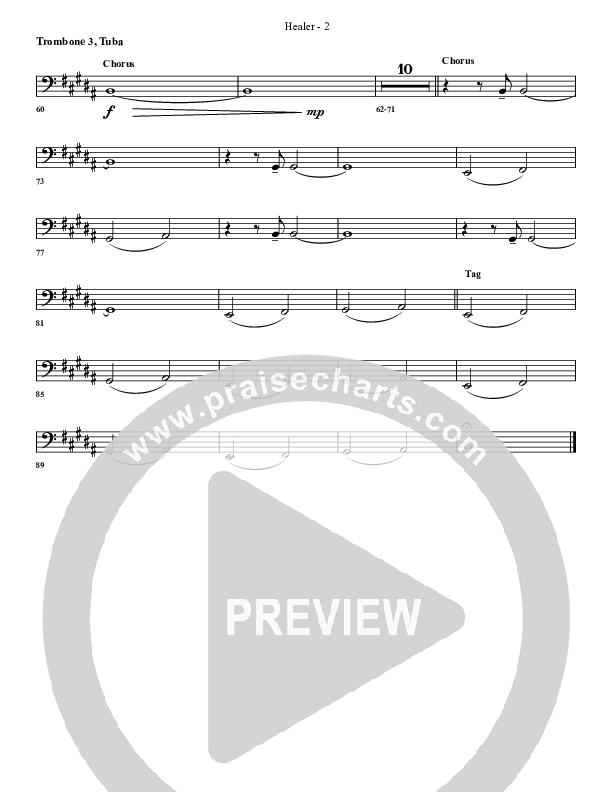 Healer Trombone 3/Tuba (G3 Worship)