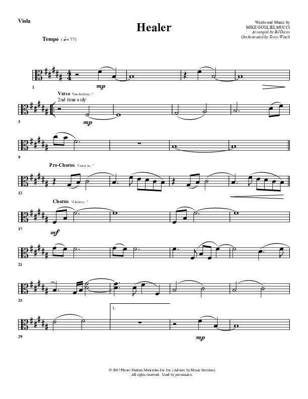 Healer Viola (G3 Worship)