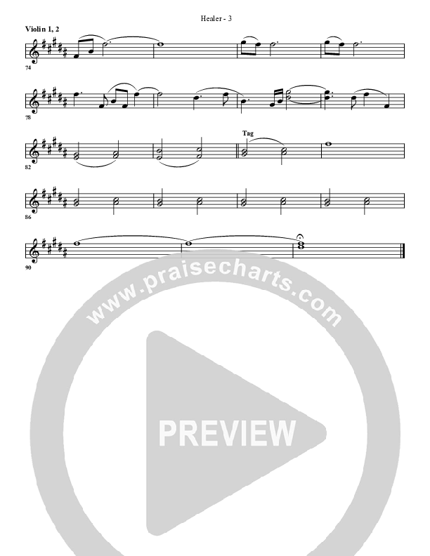 Healer Violin 1/2 (G3 Worship)