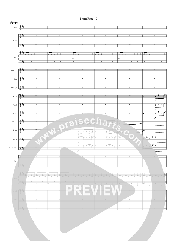 I Am Free Conductor's Score (G3 Worship)