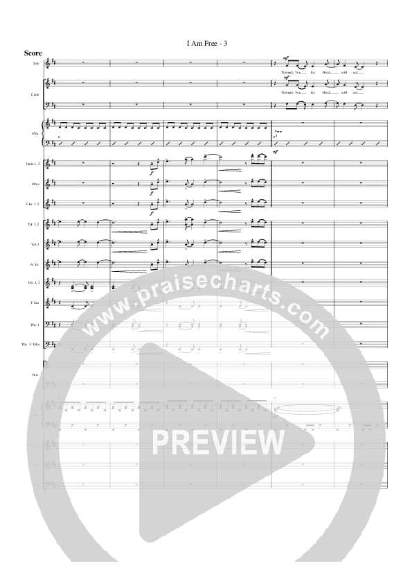 I Am Free Conductor's Score (G3 Worship)