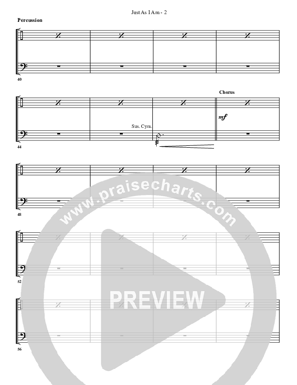 Just As I Am (with Here I Am) Percussion (G3 Worship)