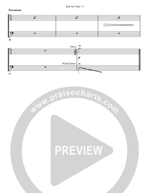 Just As I Am (with Here I Am) Percussion (G3 Worship)