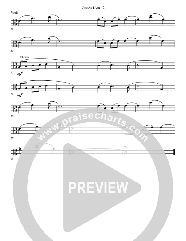 Just As I Am (with Here I Am) Viola (G3 Worship)