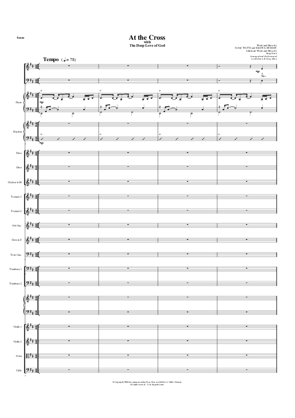 At The Cross Conductor's Score (G3 Worship)