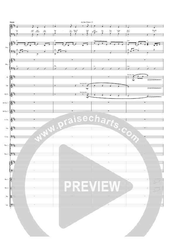 At The Cross Conductor's Score (G3 Worship)