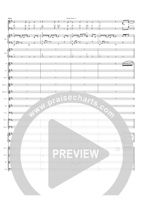 At The Cross Conductor's Score (G3 Worship)