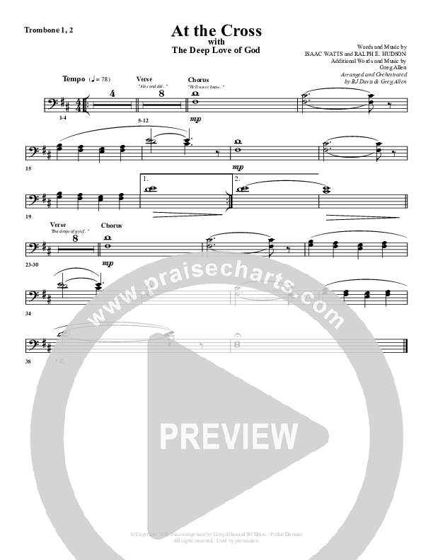 At The Cross Trombone 1/2 (G3 Worship)