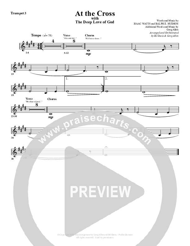 At The Cross Trumpet 3 (G3 Worship)