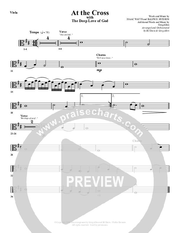 At The Cross Viola (G3 Worship)