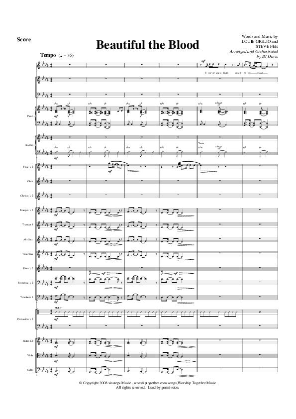 Beautiful The Blood Orchestration (G3 Worship)