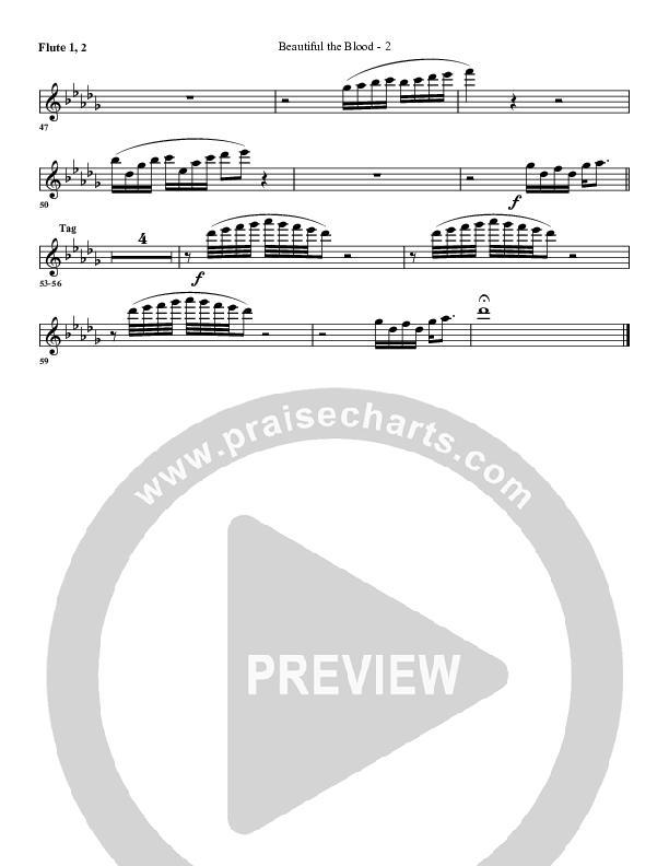 Beautiful The Blood Flute 1/2 (G3 Worship)