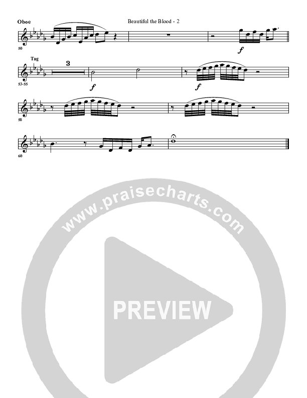 Beautiful The Blood Oboe (G3 Worship)