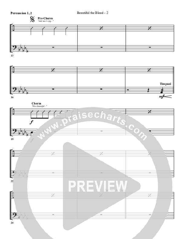 Beautiful The Blood Percussion (G3 Worship)