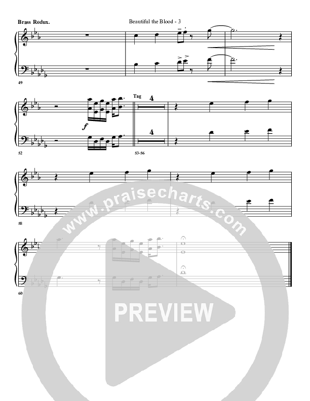 Beautiful The Blood Synth Brass (G3 Worship)