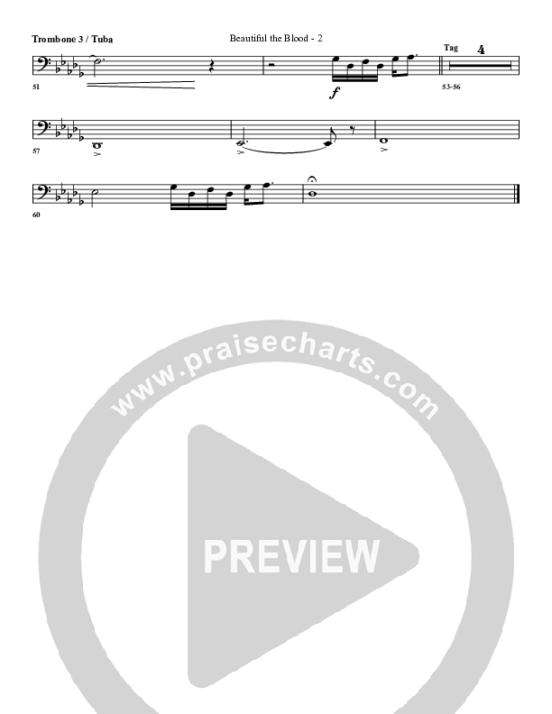 Beautiful The Blood Trombone 3 (G3 Worship)