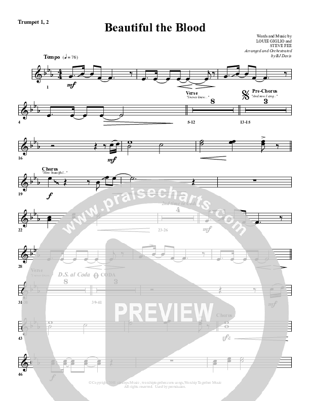 Beautiful The Blood Trumpet 1,2 (G3 Worship)