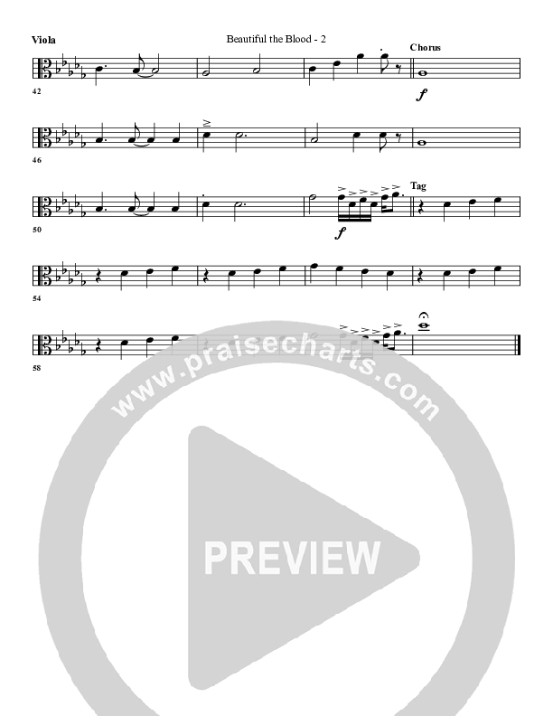 Beautiful The Blood Viola (G3 Worship)