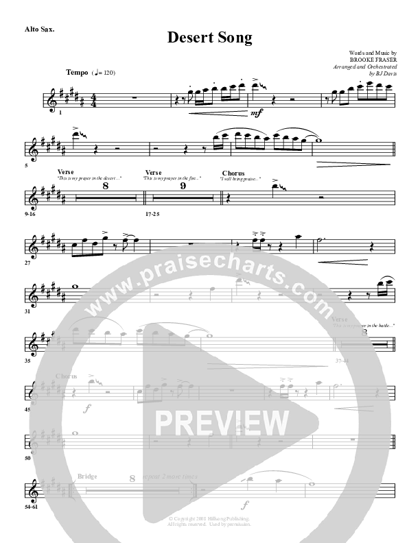Desert Song Alto Sax (G3 Worship)