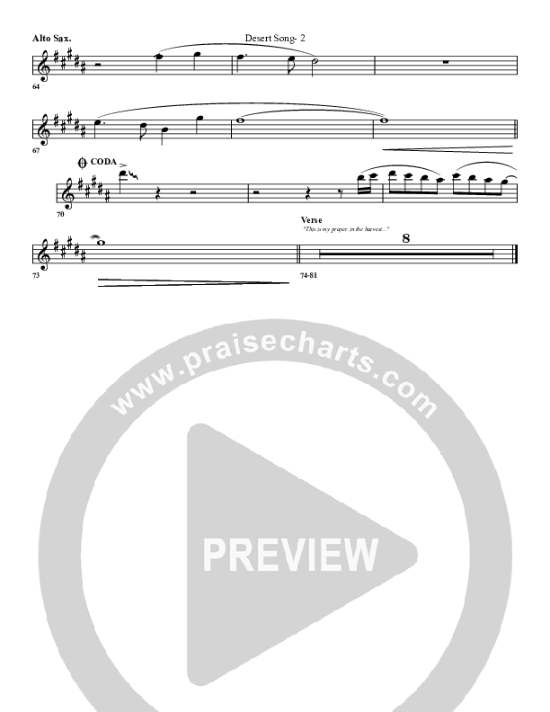 Desert Song Alto Sax (G3 Worship)