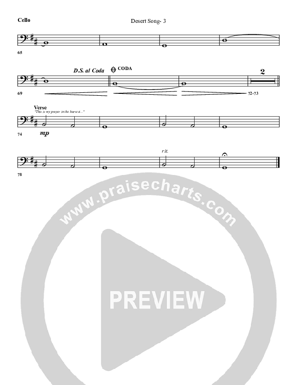 Desert Song Cello (G3 Worship)