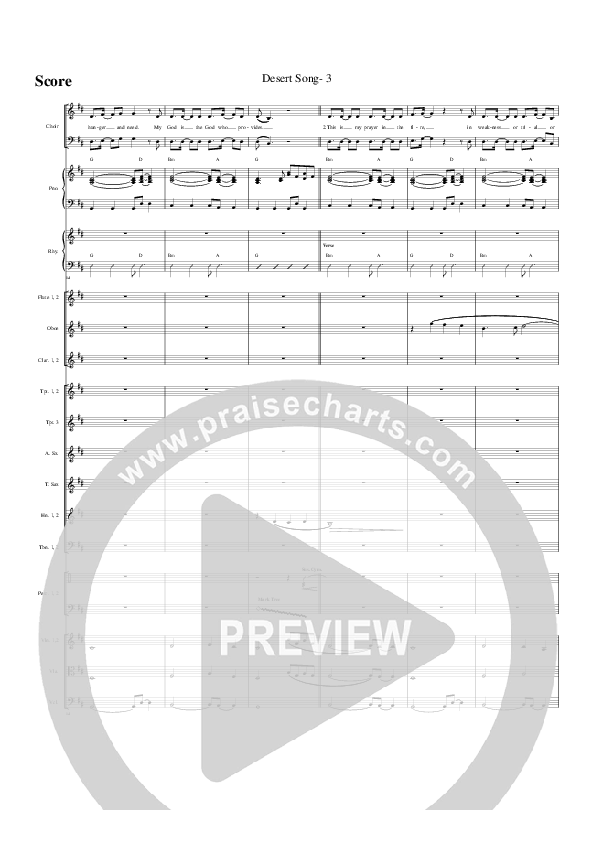 Desert Song Conductor's Score (G3 Worship)