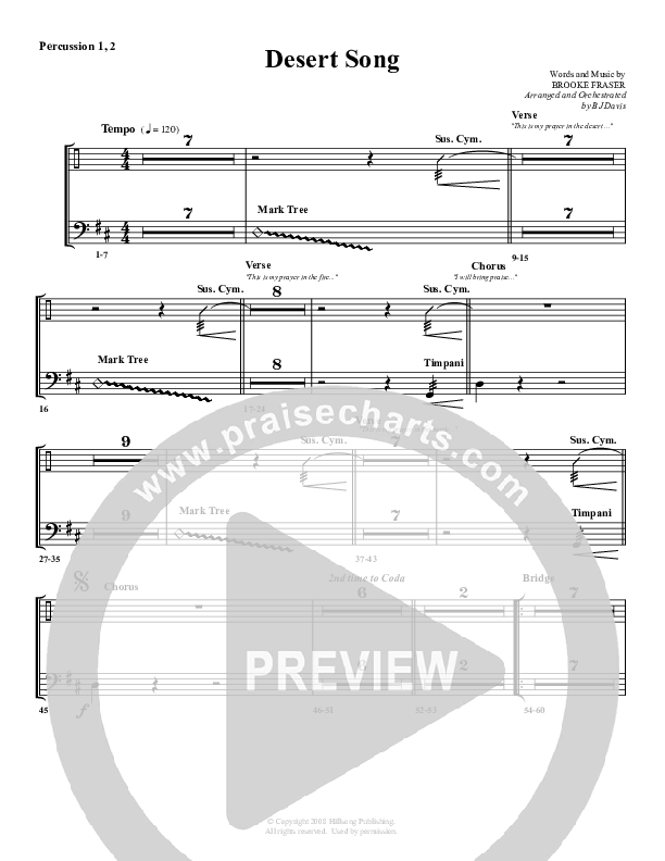 Desert Song Percussion 1/2 (G3 Worship)