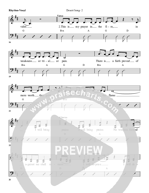 Desert Song Rhythm/Vocal (G3 Worship)