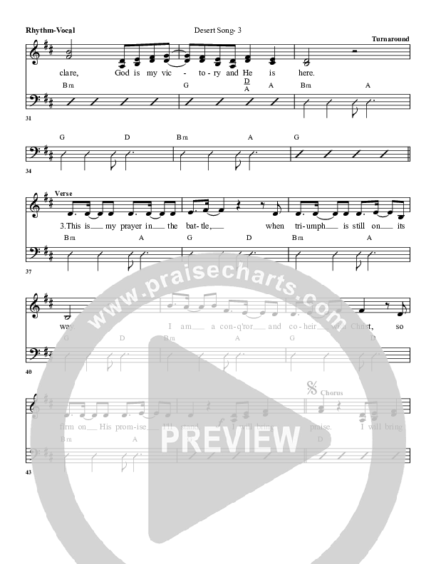 Desert Song Rhythm/Vocal (G3 Worship)