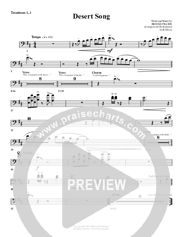 Desert Song Trombone 1/2 (G3 Worship)
