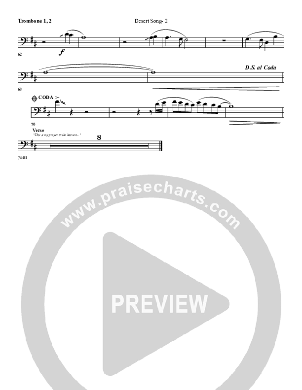 Desert Song Trombone 1/2 (G3 Worship)
