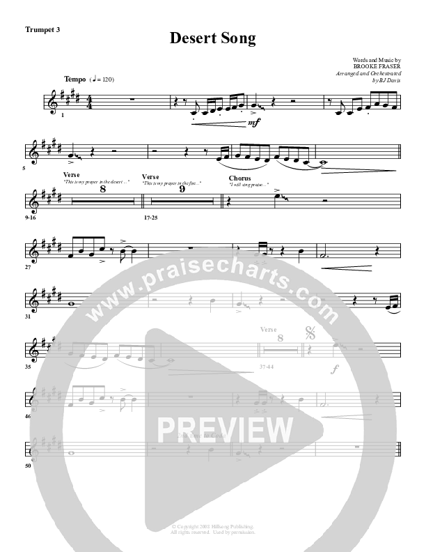 Desert Song Trumpet 3 (G3 Worship)