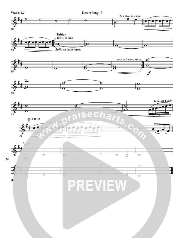 Desert Song Violin 1/2 (G3 Worship)