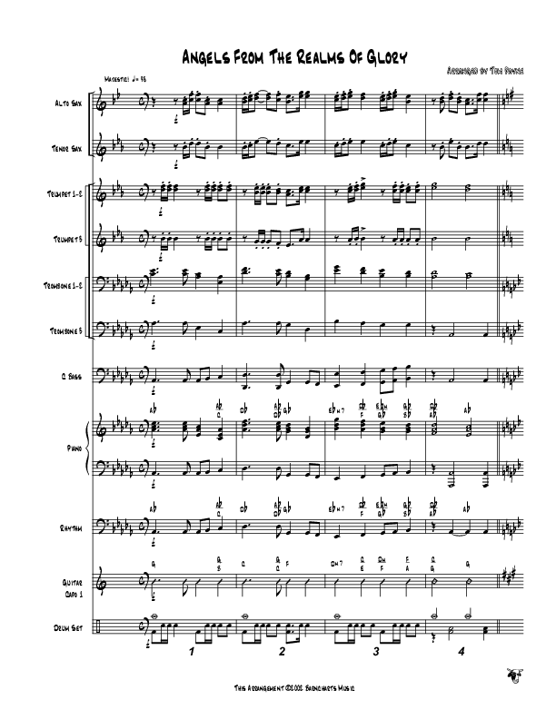 Angels From The Realms Of Glory (Instrumental) Orchestration (Tom Payne)