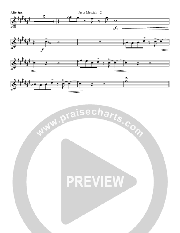 Jesus Messiah Alto Sax (G3 Worship)
