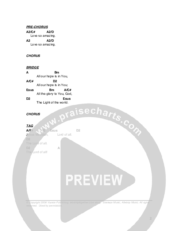 Jesus Messiah Chords & Lyrics (G3 Worship)