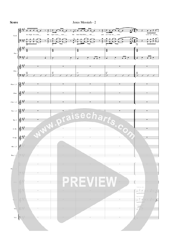 Jesus Messiah Conductor's Score (G3 Worship)