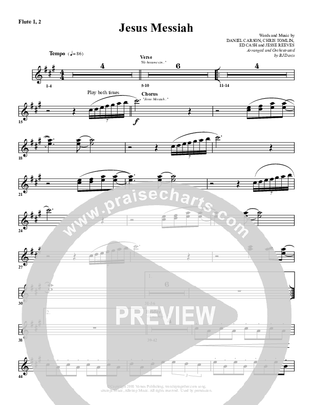 Jesus Messiah Flute 1/2 (G3 Worship)