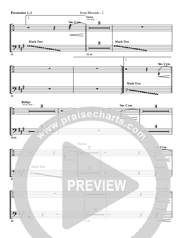 Jesus Messiah Percussion 1/2 (G3 Worship)