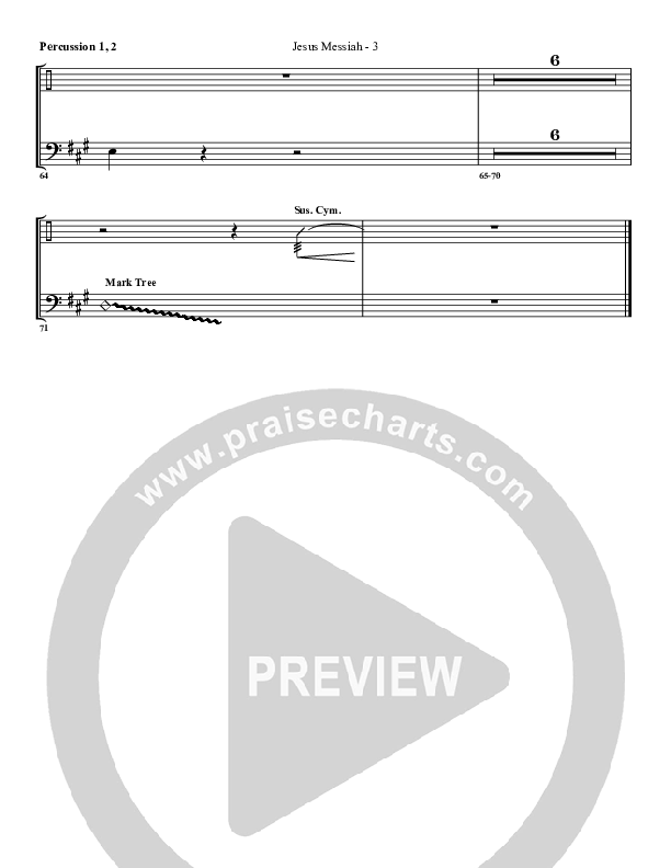 Jesus Messiah Percussion 1/2 (G3 Worship)