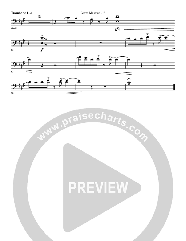 Jesus Messiah Trombone 1/2 (G3 Worship)