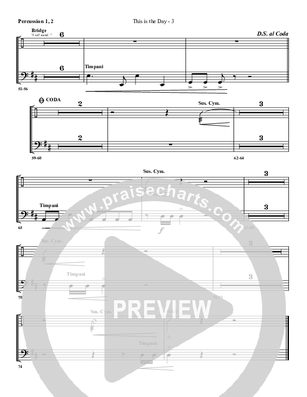 Today Is The Day Percussion 1/2 (G3 Worship)
