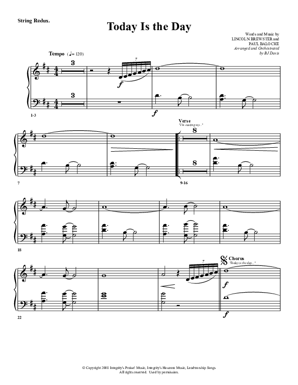 Today Is The Day Synth Strings (G3 Worship)