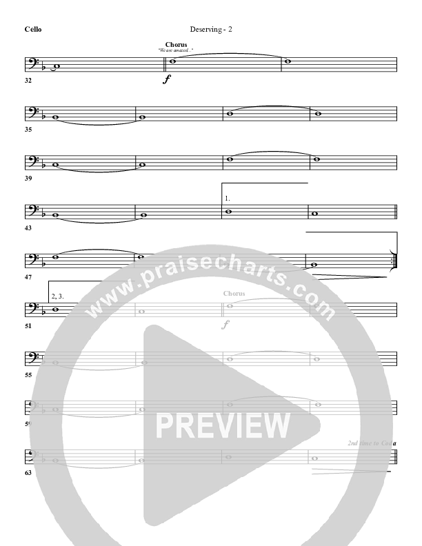 Deserving Cello (G3 Worship)