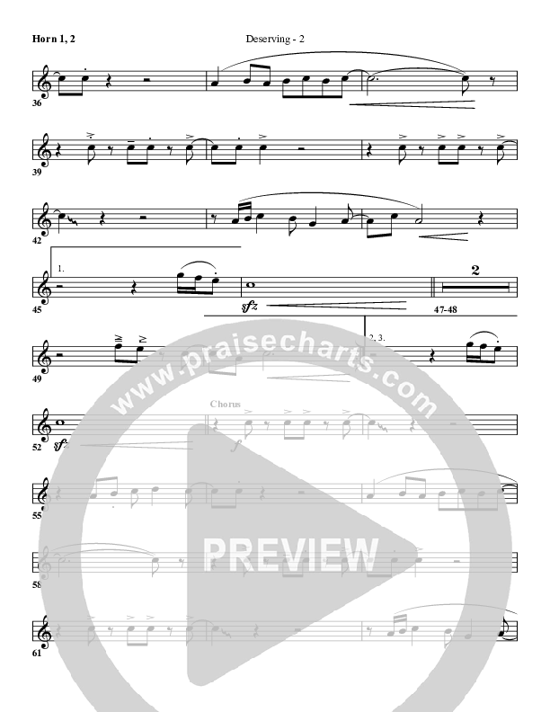 Deserving French Horn 1/2 (G3 Worship)