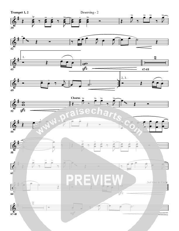 Deserving Trumpet 1,2 (G3 Worship)