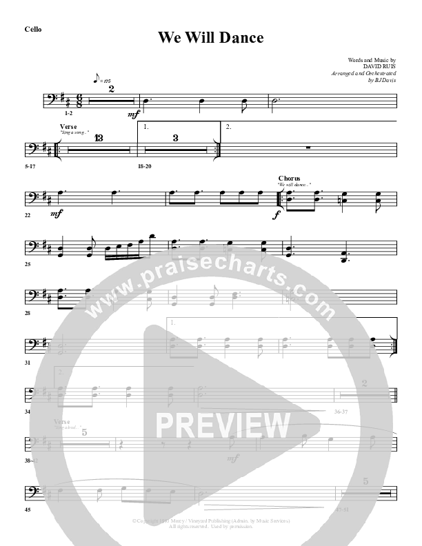 We Will Dance Cello (G3 Worship)