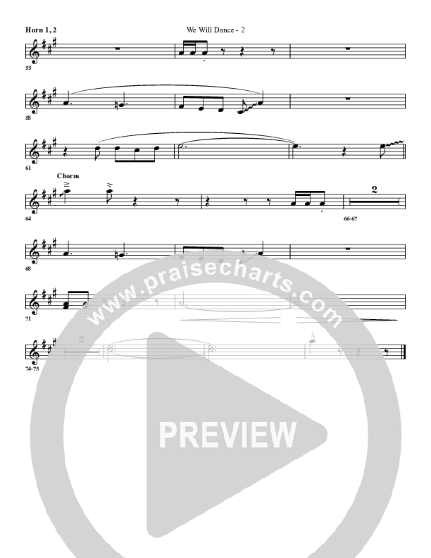 We Will Dance French Horn 1/2 (G3 Worship)