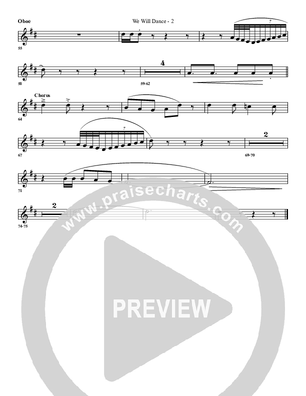 We Will Dance Oboe (G3 Worship)