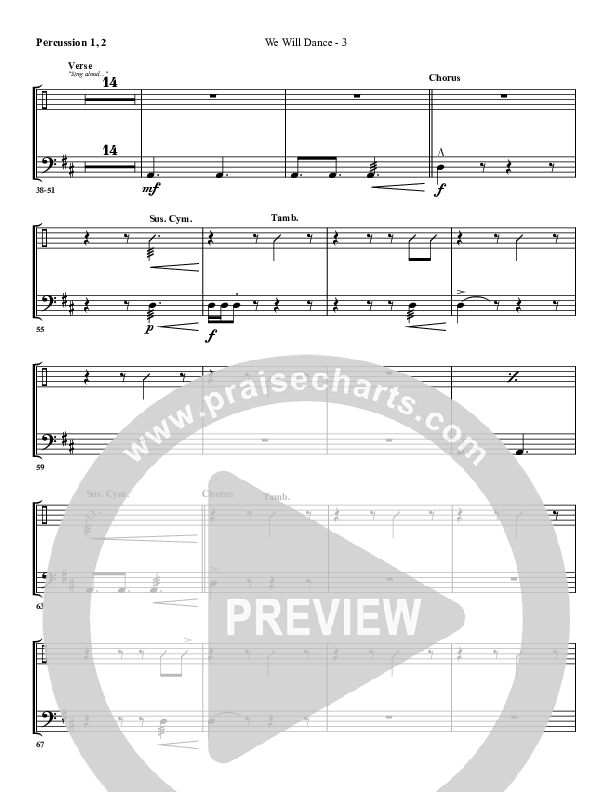 We Will Dance Percussion 1/2 (G3 Worship)